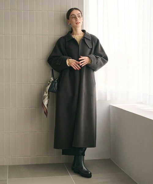 BEAUTY&YOUTH UNITED ARROWS / ビューティー&ユース ユナイテッドアローズ ステンカラーコート | リバー ステンカラー ロングコート | 詳細1