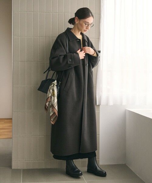 BEAUTY&YOUTH UNITED ARROWS / ビューティー&ユース ユナイテッドアローズ ステンカラーコート | リバー ステンカラー ロングコート | 詳細2