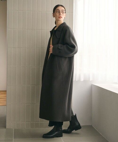 BEAUTY&YOUTH UNITED ARROWS / ビューティー&ユース ユナイテッドアローズ ステンカラーコート | リバー ステンカラー ロングコート | 詳細4