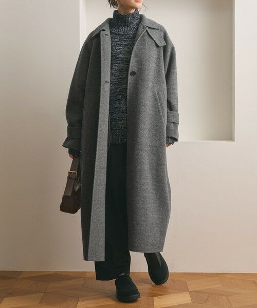 BEAUTY&YOUTH UNITED ARROWS / ビューティー&ユース ユナイテッドアローズ ステンカラーコート | リバー ステンカラー ロングコート | 詳細16