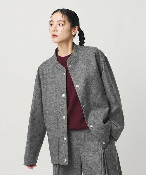 BEAUTY&YOUTH UNITED ARROWS / ビューティー&ユース ユナイテッドアローズ ブルゾン | 毛ブレンド スナップブルゾン | 詳細1