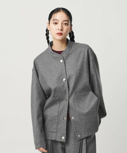 BEAUTY&YOUTH UNITED ARROWS / ビューティー&ユース ユナイテッドアローズ ブルゾン | 毛ブレンド スナップブルゾン | 詳細2