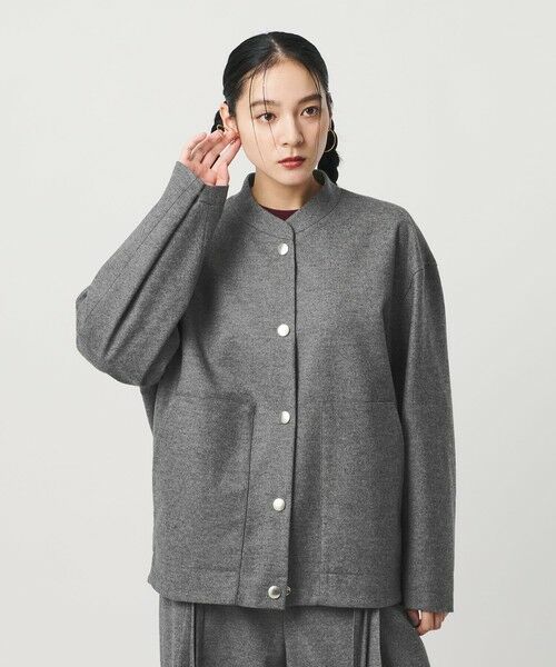 BEAUTY&YOUTH UNITED ARROWS / ビューティー&ユース ユナイテッドアローズ ブルゾン | 毛ブレンド スナップブルゾン | 詳細3