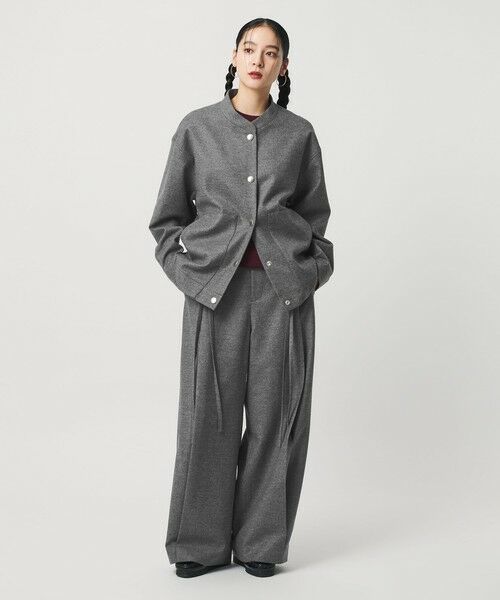 BEAUTY&YOUTH UNITED ARROWS / ビューティー&ユース ユナイテッドアローズ ブルゾン | 毛ブレンド スナップブルゾン | 詳細5