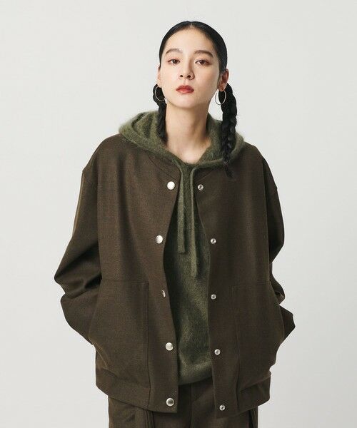 BEAUTY&YOUTH UNITED ARROWS / ビューティー&ユース ユナイテッドアローズ ブルゾン | 毛ブレンド スナップブルゾン | 詳細18