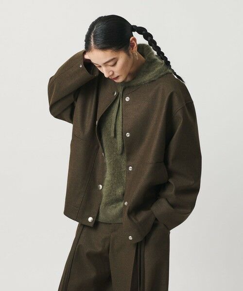 BEAUTY&YOUTH UNITED ARROWS / ビューティー&ユース ユナイテッドアローズ ブルゾン | 毛ブレンド スナップブルゾン | 詳細19