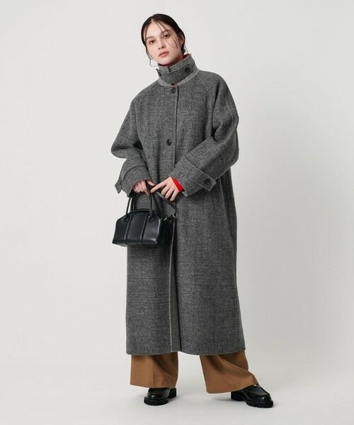 BEAUTY&YOUTH UNITED ARROWS / ビューティー&ユース ユナイテッドアローズ その他アウター | リバー ステンカラー ロングコート/ヘリンボーン | 詳細3