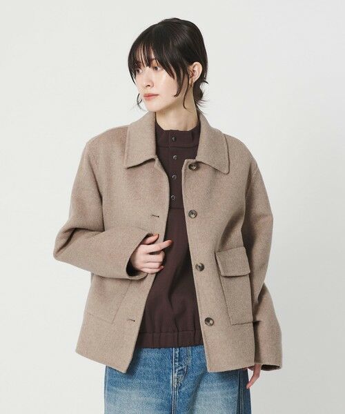 BEAUTY & YOUTH UNITED ARROWS/ビューティー&ユース ユナイテッドアローズ リバーショートコート BEIGE S