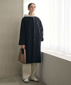 BEAUTY&YOUTH UNITED ARROWS / ビューティー&ユース ユナイテッドアローズ その他アウター | 毛ナイロン ノーカラーコート