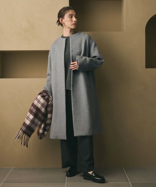 BEAUTY&YOUTH UNITED ARROWS / ビューティー&ユース ユナイテッドアローズ その他アウター | 毛ナイロン ノーカラーコート | 詳細2