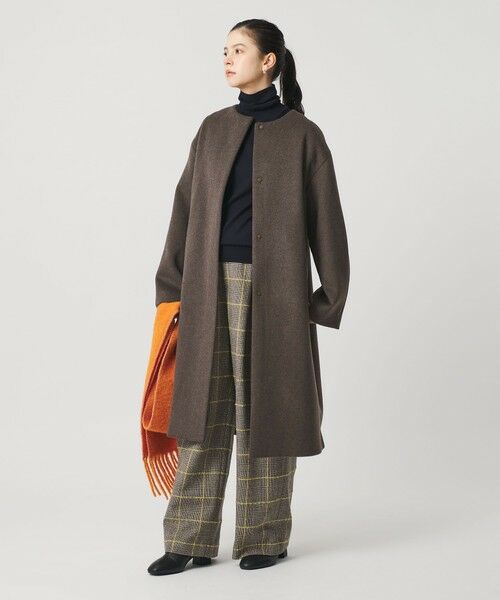 BEAUTY&YOUTH UNITED ARROWS / ビューティー&ユース ユナイテッドアローズ その他アウター | 毛ナイロン ノーカラーコート | 詳細14