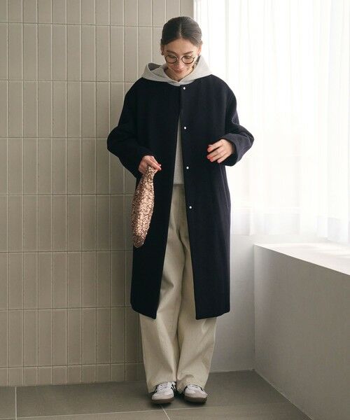 BEAUTY&YOUTH UNITED ARROWS / ビューティー&ユース ユナイテッドアローズ その他アウター | 毛ナイロン ノーカラーコート | 詳細22