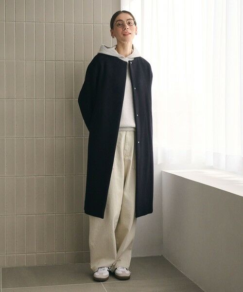 BEAUTY&YOUTH UNITED ARROWS / ビューティー&ユース ユナイテッドアローズ その他アウター | 毛ナイロン ノーカラーコート | 詳細24