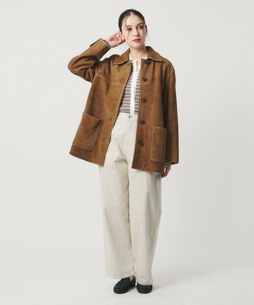 BEAUTY&YOUTH UNITED ARROWS / ビューティー&ユース ユナイテッドアローズ その他アウター | スエード カバーオール ジャケット | 詳細4