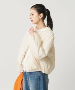 BEAUTY&YOUTH UNITED ARROWS / ビューティー&ユース ユナイテッドアローズ ブルゾン | ポリエステルブレンド ノーカラーバルーンジップブルゾン