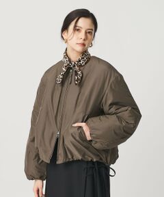 BEAUTY&YOUTH UNITED ARROWS / ビューティー&ユース ユナイテッドアローズ ブルゾン | ポリエステルブレンド ノーカラーバルーンジップブルゾン