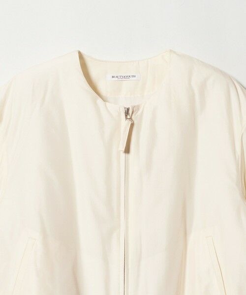 BEAUTY&YOUTH UNITED ARROWS / ビューティー&ユース ユナイテッドアローズ ブルゾン | ポリエステルブレンド ノーカラーバルーンジップブルゾン | 詳細6