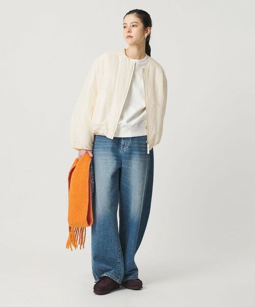 BEAUTY&YOUTH UNITED ARROWS / ビューティー&ユース ユナイテッドアローズ ブルゾン | ポリエステルブレンド ノーカラーバルーンジップブルゾン | 詳細3