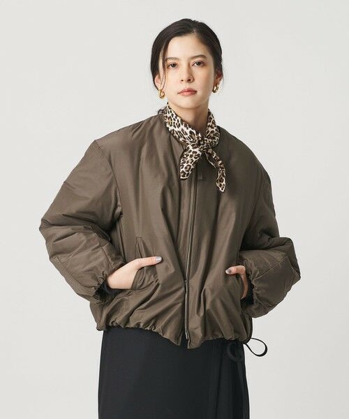 BEAUTY&YOUTH UNITED ARROWS / ビューティー&ユース ユナイテッドアローズ ブルゾン | ポリエステルブレンド ノーカラーバルーンジップブルゾン | 詳細15