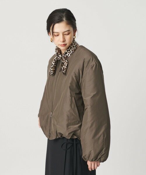 BEAUTY&YOUTH UNITED ARROWS / ビューティー&ユース ユナイテッドアローズ ブルゾン | ポリエステルブレンド ノーカラーバルーンジップブルゾン | 詳細16