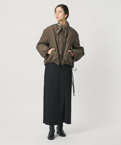 BEAUTY&YOUTH UNITED ARROWS / ビューティー&ユース ユナイテッドアローズ ブルゾン | ポリエステルブレンド ノーカラーバルーンジップブルゾン | 詳細17