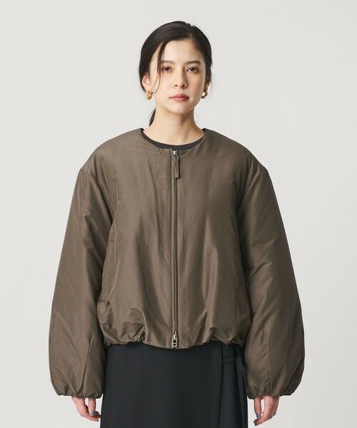 BEAUTY&YOUTH UNITED ARROWS / ビューティー&ユース ユナイテッドアローズ ブルゾン | ポリエステルブレンド ノーカラーバルーンジップブルゾン | 詳細19