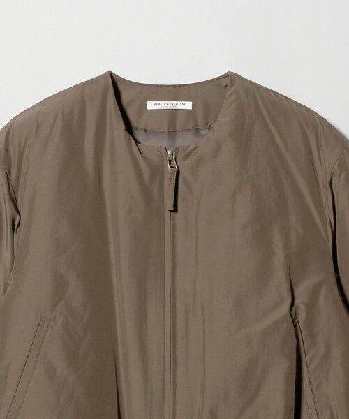 BEAUTY&YOUTH UNITED ARROWS / ビューティー&ユース ユナイテッドアローズ ブルゾン | ポリエステルブレンド ノーカラーバルーンジップブルゾン | 詳細24