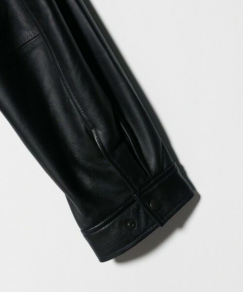 BEAUTY&YOUTH UNITED ARROWS / ビューティー&ユース ユナイテッドアローズ レザーブルゾン・ジャケット | シープレザー ノーカラージップブルゾン | 詳細10