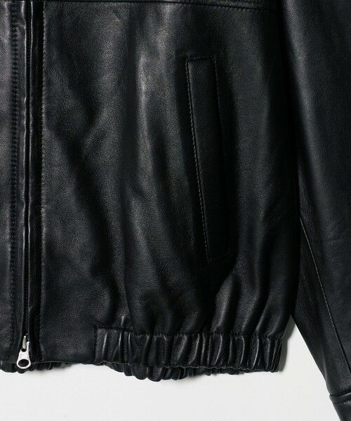 BEAUTY&YOUTH UNITED ARROWS / ビューティー&ユース ユナイテッドアローズ レザーブルゾン・ジャケット | シープレザー ノーカラージップブルゾン | 詳細11