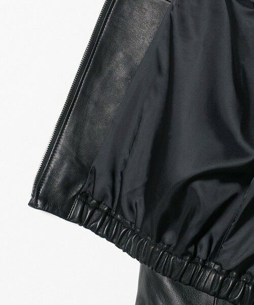BEAUTY&YOUTH UNITED ARROWS / ビューティー&ユース ユナイテッドアローズ レザーブルゾン・ジャケット | シープレザー ノーカラージップブルゾン | 詳細13