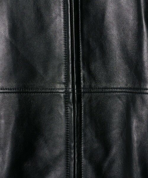 BEAUTY&YOUTH UNITED ARROWS / ビューティー&ユース ユナイテッドアローズ レザーブルゾン・ジャケット | シープレザー ノーカラージップブルゾン | 詳細14