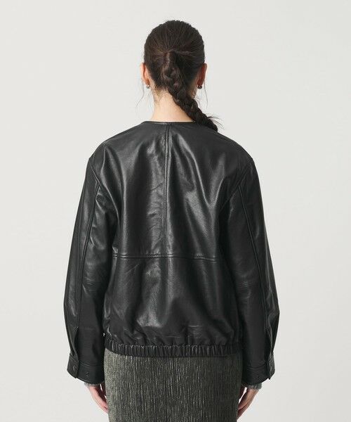 BEAUTY&YOUTH UNITED ARROWS / ビューティー&ユース ユナイテッドアローズ レザーブルゾン・ジャケット | シープレザー ノーカラージップブルゾン | 詳細6