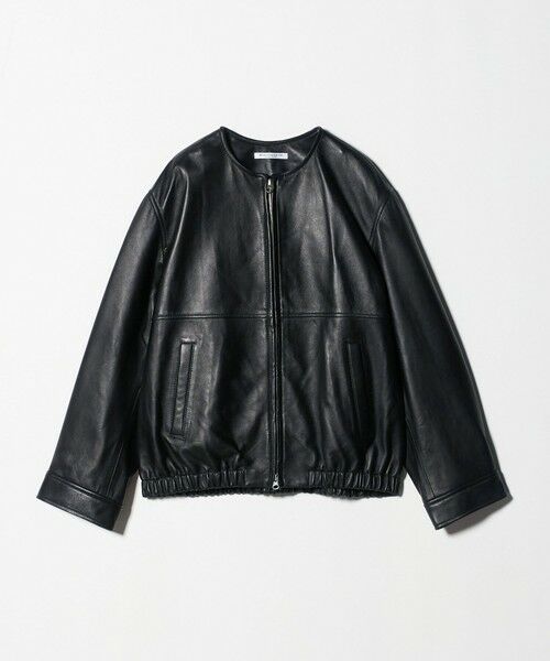 BEAUTY&YOUTH UNITED ARROWS / ビューティー&ユース ユナイテッドアローズ レザーブルゾン・ジャケット | シープレザー ノーカラージップブルゾン | 詳細7