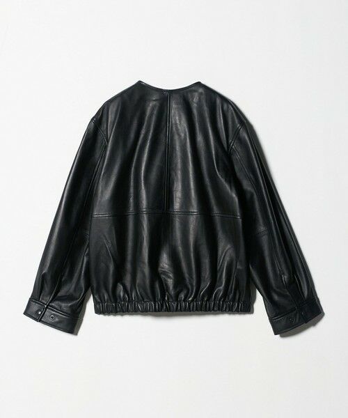 BEAUTY&YOUTH UNITED ARROWS / ビューティー&ユース ユナイテッドアローズ レザーブルゾン・ジャケット | シープレザー ノーカラージップブルゾン | 詳細8