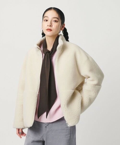BEAUTY&YOUTH UNITED ARROWS / ビューティー&ユース ユナイテッドアローズ その他アウター | ボア スタンドカラー ジップブルゾン | 詳細1