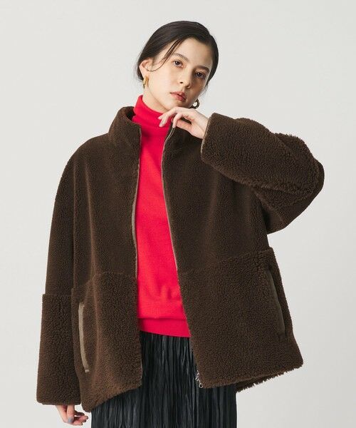 BEAUTY&YOUTH UNITED ARROWS / ビューティー&ユース ユナイテッドアローズ その他アウター | ボア スタンドカラー ジップブルゾン | 詳細9