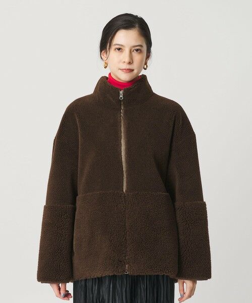 BEAUTY&YOUTH UNITED ARROWS / ビューティー&ユース ユナイテッドアローズ その他アウター | ボア スタンドカラー ジップブルゾン | 詳細12