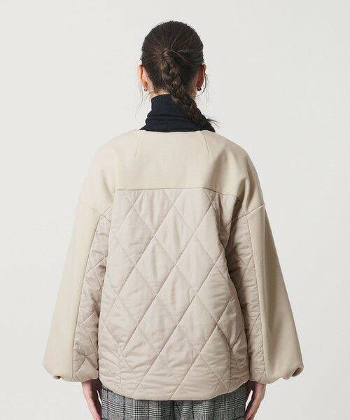 BEAUTY&YOUTH UNITED ARROWS / ビューティー&ユース ユナイテッドアローズ ブルゾン | 【WEB限定】ダンボール×キルティングコンビ ノーカラーブルゾン | 詳細14