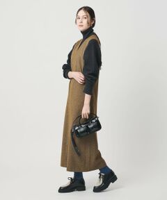 BEAUTY&YOUTH UNITED ARROWS / ビューティー&ユース ユナイテッドアローズ ロング・マキシ丈ワンピース | ポリエステルツイードライク ジャンパースカート