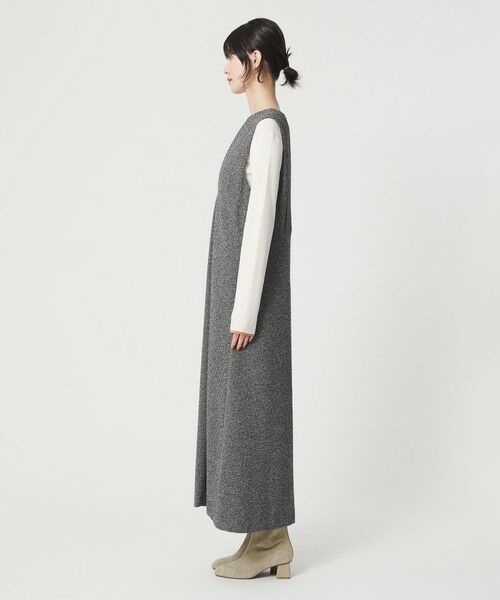 BEAUTY&YOUTH UNITED ARROWS / ビューティー&ユース ユナイテッドアローズ ロング・マキシ丈ワンピース | ポリエステルツイードライク ジャンパースカート | 詳細12