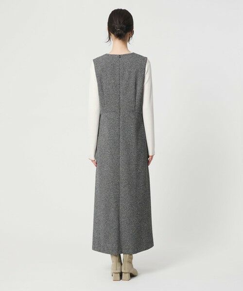 BEAUTY&YOUTH UNITED ARROWS / ビューティー&ユース ユナイテッドアローズ ロング・マキシ丈ワンピース | ポリエステルツイードライク ジャンパースカート | 詳細13