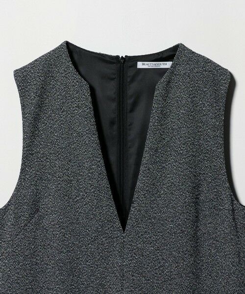 BEAUTY&YOUTH UNITED ARROWS / ビューティー&ユース ユナイテッドアローズ ロング・マキシ丈ワンピース | ポリエステルツイードライク ジャンパースカート | 詳細16