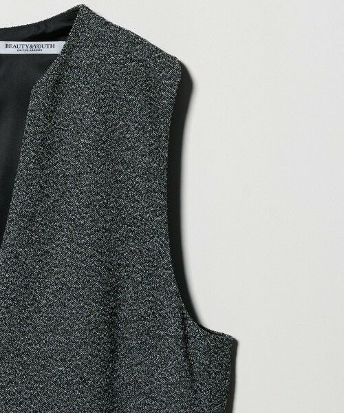 BEAUTY&YOUTH UNITED ARROWS / ビューティー&ユース ユナイテッドアローズ ロング・マキシ丈ワンピース | ポリエステルツイードライク ジャンパースカート | 詳細17