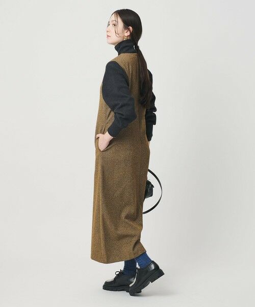 BEAUTY&YOUTH UNITED ARROWS / ビューティー&ユース ユナイテッドアローズ ロング・マキシ丈ワンピース | ポリエステルツイードライク ジャンパースカート | 詳細25
