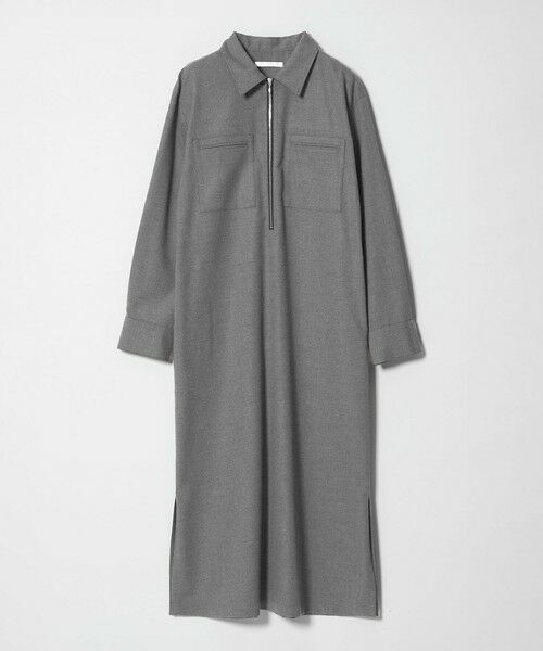 BEAUTY&YOUTH UNITED ARROWS / ビューティー&ユース ユナイテッドアローズ ロング・マキシ丈ワンピース | ハーフジップ スリットワンピース | 詳細4