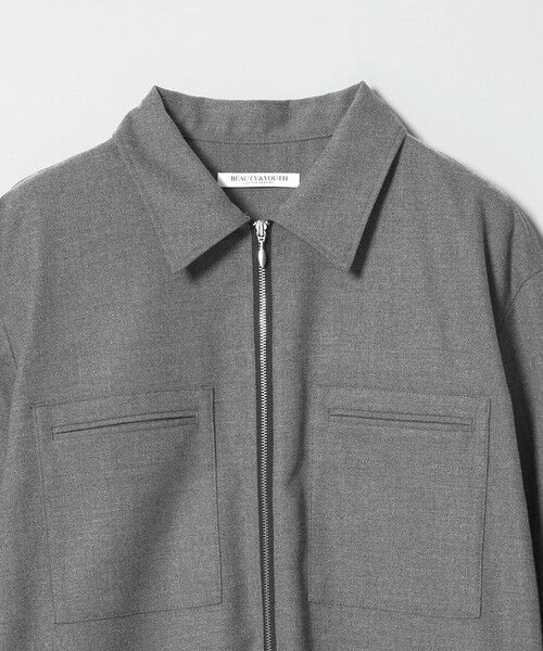 BEAUTY&YOUTH UNITED ARROWS / ビューティー&ユース ユナイテッドアローズ ロング・マキシ丈ワンピース | ハーフジップ スリットワンピース | 詳細6