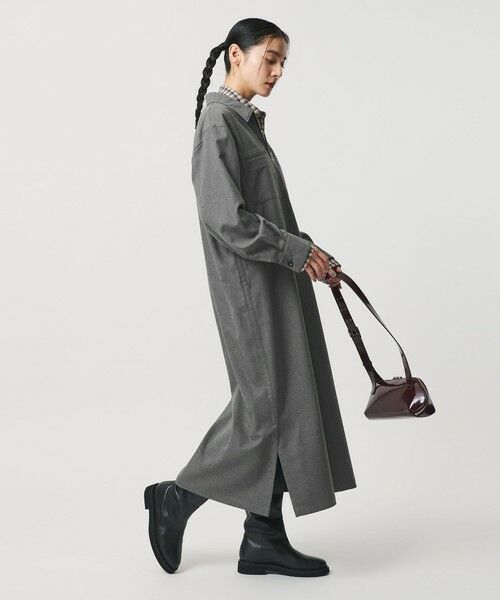 BEAUTY&YOUTH UNITED ARROWS / ビューティー&ユース ユナイテッドアローズ ロング・マキシ丈ワンピース | ハーフジップ スリットワンピース | 詳細3