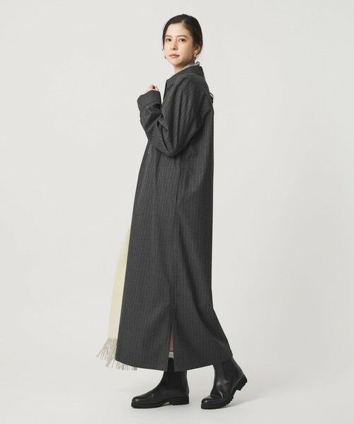 BEAUTY&YOUTH UNITED ARROWS / ビューティー&ユース ユナイテッドアローズ ロング・マキシ丈ワンピース | ハーフジップ スリットワンピース | 詳細17