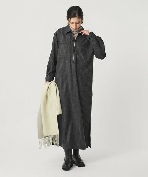 BEAUTY & YOUTH UNITED ARROWS/ビューティー&ユース ユナイテッドアローズ ハーフジップ スリットワンピース その他1 M BEAUTY & YOUTH UNITED ARROWS/ビューティー&ユース ユナイテッドアローズ ハーフジップ スリットワンピース その他1 M