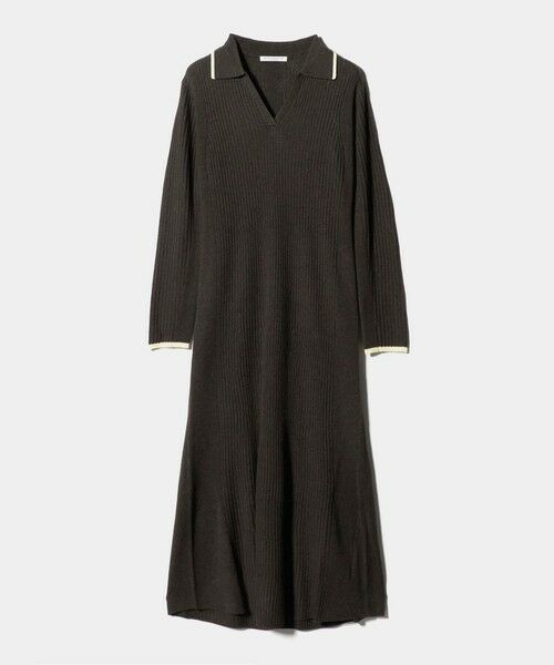 BEAUTY&YOUTH UNITED ARROWS / ビューティー&ユース ユナイテッドアローズ ミニ丈・ひざ丈ワンピース | ウールポリエステルブレンド メランジ リブニットワンピース | 詳細22